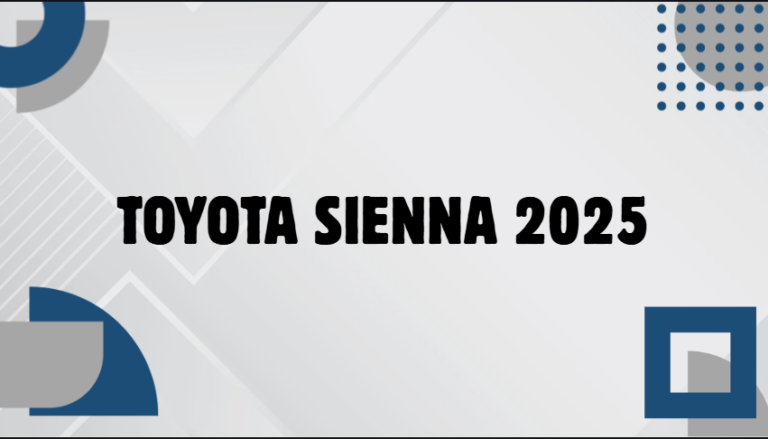 Toyota Sienna 2025